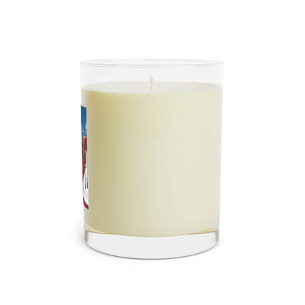Elegant Winter Woman in Sleigh Scented Candle - Full Glass, 11oz