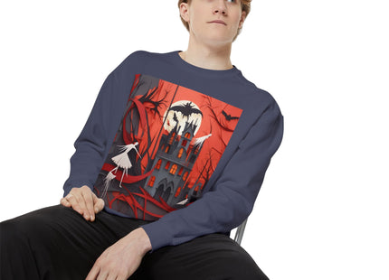 Halloween Night Scene Unisex Garment-Dyed Sweatshirt