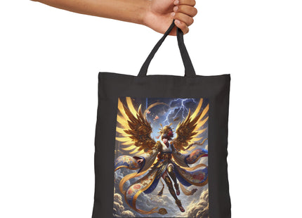 Valkyrie Descending Through Storm Cotton Canvas Tote Bag