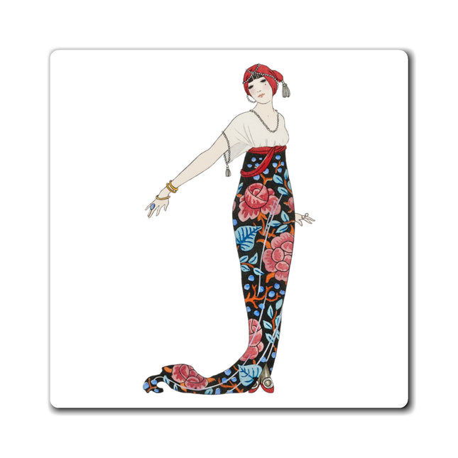 Grande robe du soir (Grand Evening Gown) by George Barbier Magnets (3 Sizes)