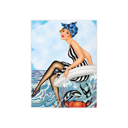 Playful Waves and Fashion Follies Ceramic Tile