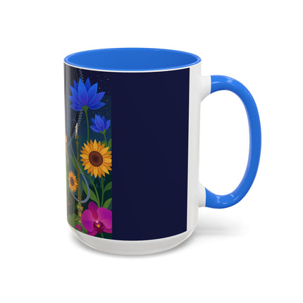 The Lady Of The Starlit Candles Colorful Mugs – Art Deco Theatrical Romance