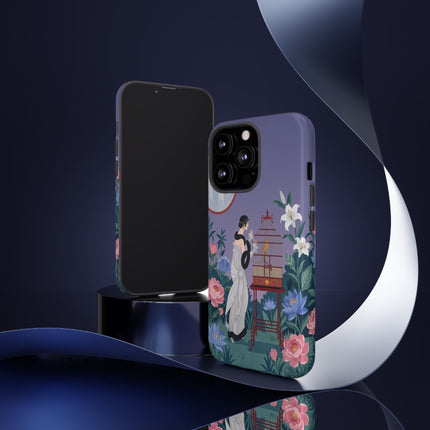 🌸🐦 The Lady Of The Garden Birdcage Phone Case – Art Deco Floral Elegance