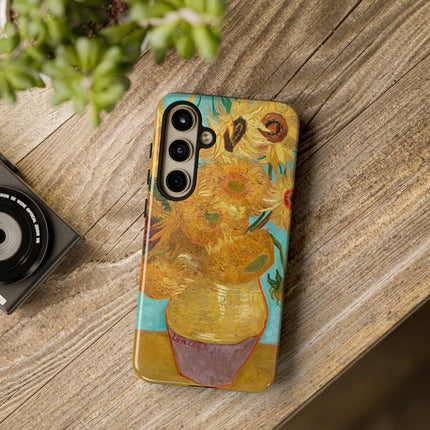Vase with Twelve Sunflowers by Vincent Van Gogh Phone Cases