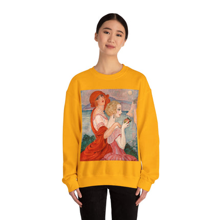 Sur la Route d'Anacapri by Gerda Wegener Heavy Blend™ Crewneck Sweatshirt