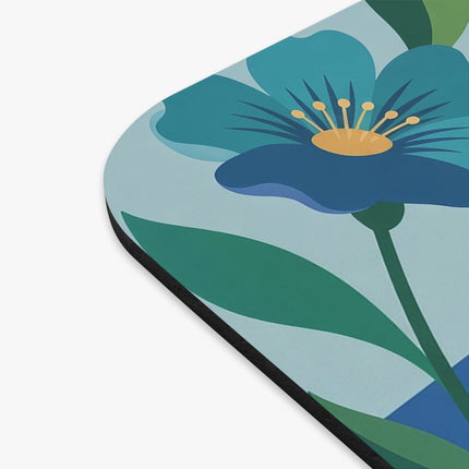 🌊🔭 The Lady Of The Golden Sail Mouse Pad – Art Deco Seaside Adventure