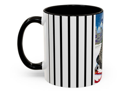 Elegant Winter Woman in Sleigh Colorful Mugs (11oz, 15oz)