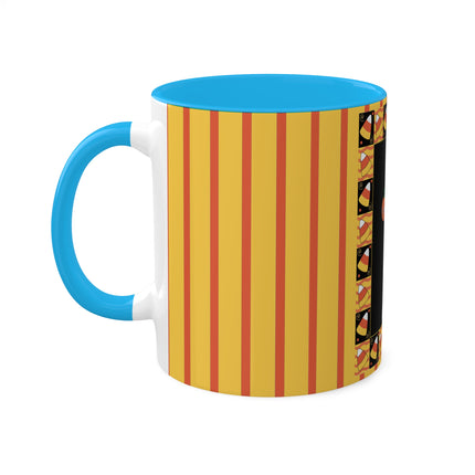 Candy Corn Skeleton Colorful Mugs (11oz, 15oz)