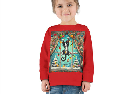 Mischief in Tinselland Toddler Long Sleeve Tee