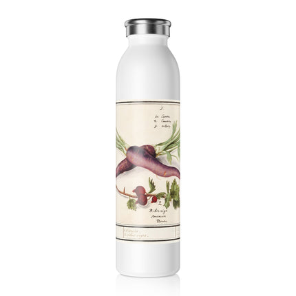 Carrot, Daucus carota and red currant, Ribes rubrum by Anselmus Boëtius de Boodt Slim Water Bottle