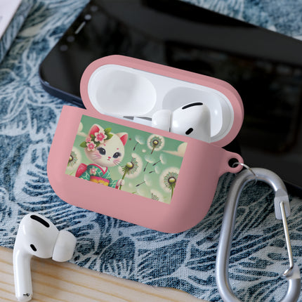 Geisha Kitten and the Dandelion Wish AirPods and AirPods Pro Case