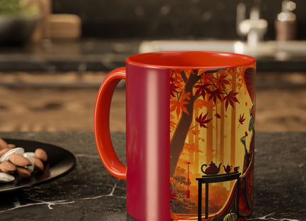 Theatrical Harvest Rabbit Colorful Mugs (11oz, 15oz)
