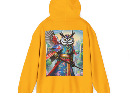 Cyberpunk Samurai Owl – Heavy Blend™ Hooded Sweatshirt