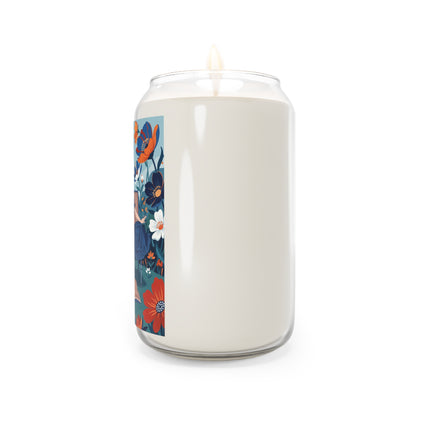 🌼🎩 The Lady Of The Grand Garden Chair Scented Soy Candle – Art Deco Floral Fashion