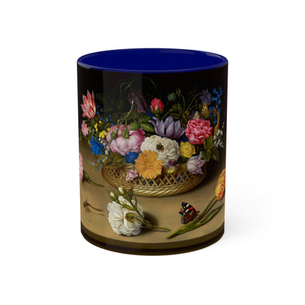 Flower Still Life by Ambrosius Bosschaert Colorful Mugs, 11oz