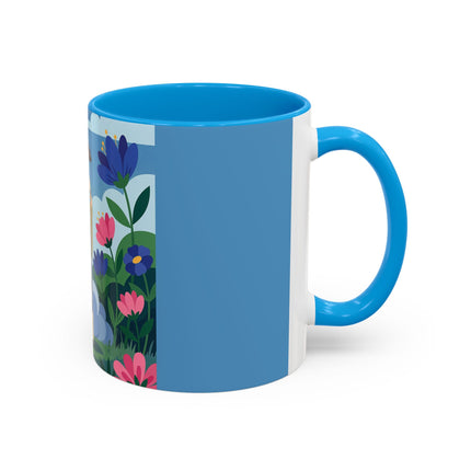 Garden Of New Beginnings Colorful Mugs – Art Deco Floral Elegance