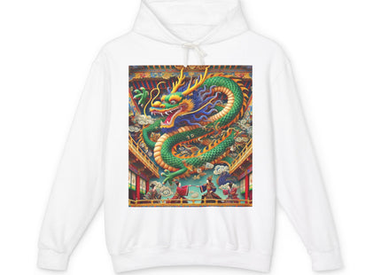 Tibetan Dragon Over Kabuki Duel Hoodie