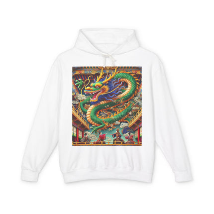 Tibetan Dragon Over Kabuki Duel Hoodie