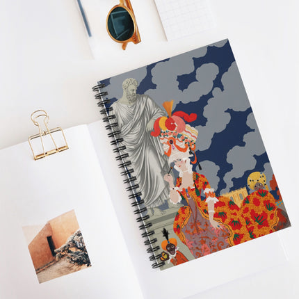 Rococo Grandeur Spiral Notebook – Opulent Courtly Elegance