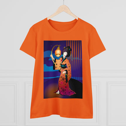 The Enchanting Geisha Women's Midweight Cotton Tee