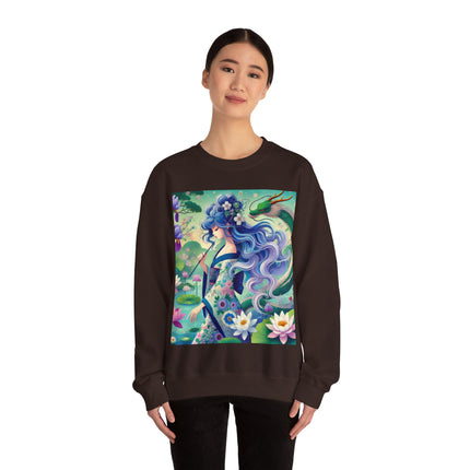 Fairy of the Koi Pond Heavy Blend™ Crewneck Sweatshirt