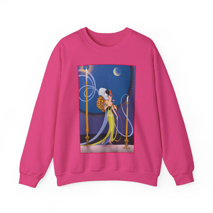 Smoke and Secrets: A Glamorous Encounter in Prohibition Era Heavy Blend™ Crewneck Sweatshirt