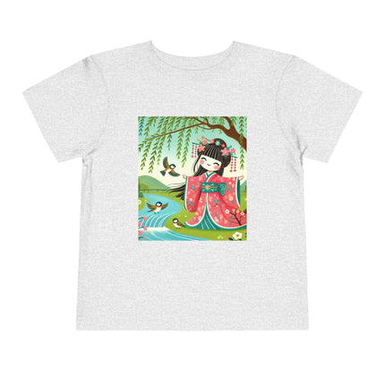 Sparrow Dance Geisha Fairy Toddler Short Sleeve Tee