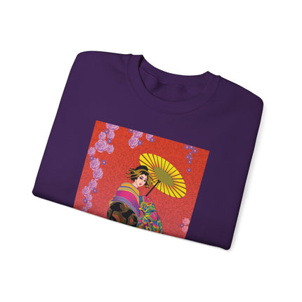 Enchanting Geisha Heavy Blend™ Crewneck Sweatshirt