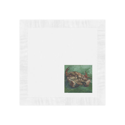 Crab on its Back by Vincent Van Gogh White Coined Napkins