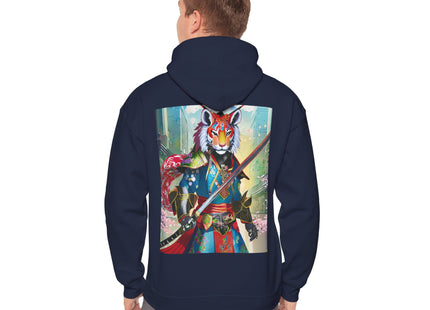 Cyberpunk Samurai Tiger – Heavy Blend™ Hooded Sweatshirt