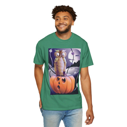 The Startled Pumpkin Unisex Garment-Dyed T-shirt