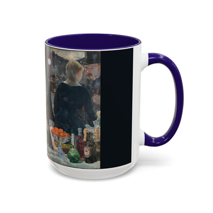 A Bar at the Folies-Bergère by Edouard Manet Colorful Mugs (11oz, 15oz)