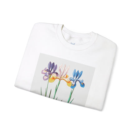 Blue Iris by Anselmus Boëtius de Boodt Heavy Blend™ Crewneck Sweatshirt