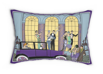 Au Revoir by George Barbier Spun Polyester Lumbar Pillow