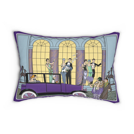 Au Revoir by George Barbier Spun Polyester Lumbar Pillow