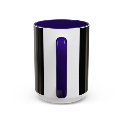 The Lady of Silver Umbrellas Colorful Mug (11oz, 15oz) – Art Deco Mystery, Elegant Fashion & Silver Dreamscape