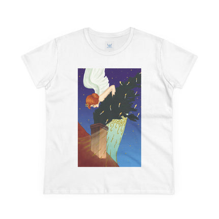 The Christmas Angel Women's Midweight Cotton Tee