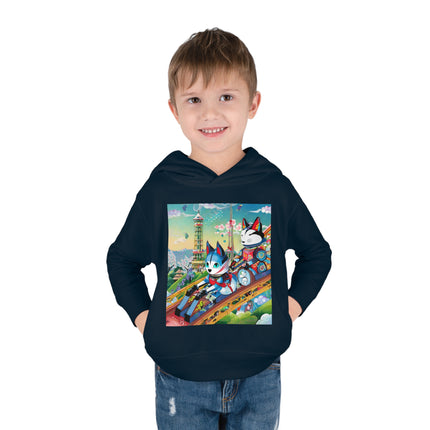 Kitsune Carnival Toddler Pullover Fleece Hoodie