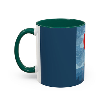 Siren of the Waves Colorful Mugs – Dramatic Sea Power & Bold Elegance