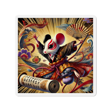 Theatrical Mouse on a Mission Die-Cut Magnets (5 Sizes)