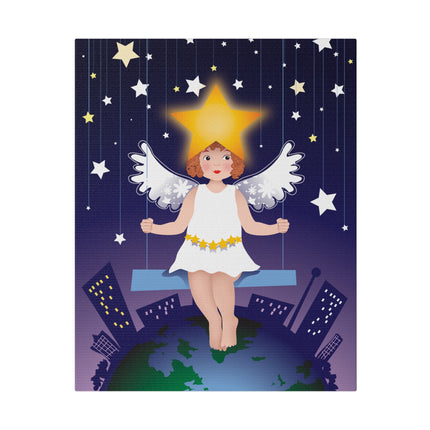 Celestial Magic – Angel on a Swing Under the Stars