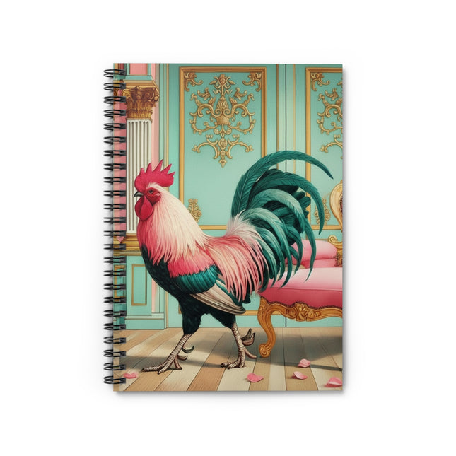 The Salon Rooster Spiral Notebook - Ruled Line