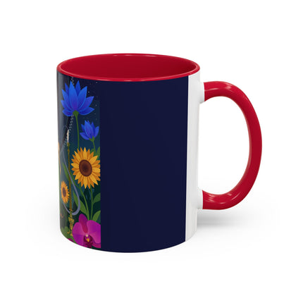 The Lady Of The Starlit Candles Colorful Mugs – Art Deco Theatrical Romance