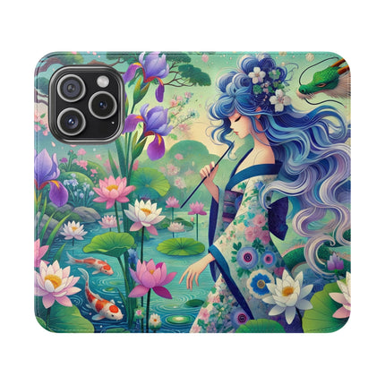 Fairy of the Koi Pond Flip Case – Mystical Harmony & Pond Enchantment