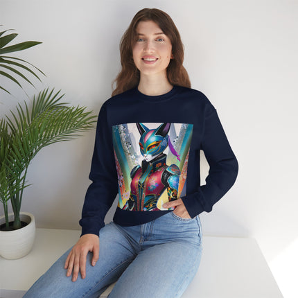 Cyberpunk Chic Unisex Heavy Blend™ Crewneck Sweatshirt