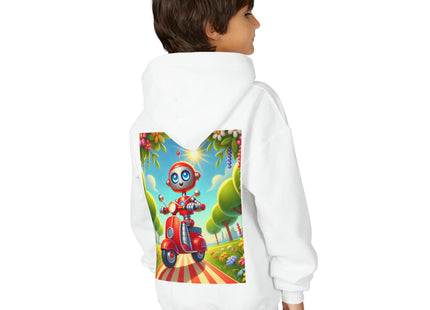 The Traveling Robot Youth Heavy Blend Hooded Sweatshirt