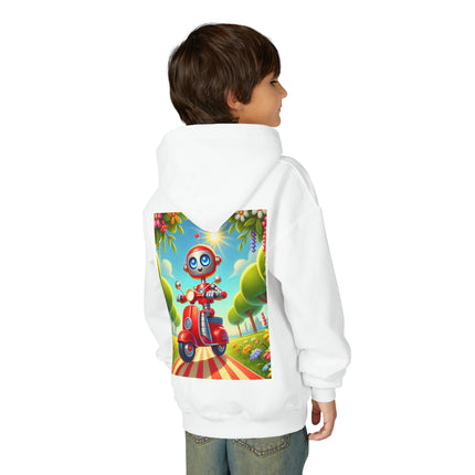 The Traveling Robot Youth Hooded Sweatshirt – Adventure, Curiosity & Playful Discovery