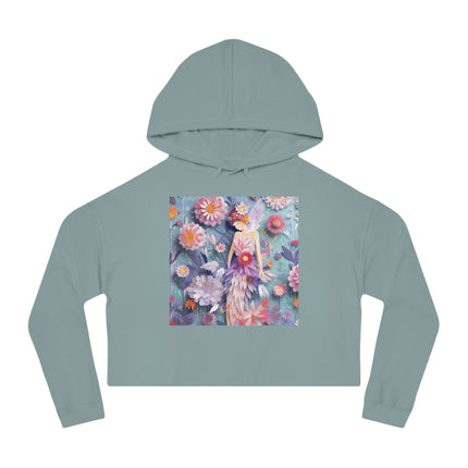 Aster Fairy Women’s Cropped Hooded Sweatshirt