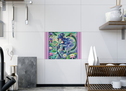 Fairy of the Koi Pond Ceramic Tile