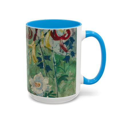 Flowers by August Babberger Colorful Mugs (11oz, 15oz)